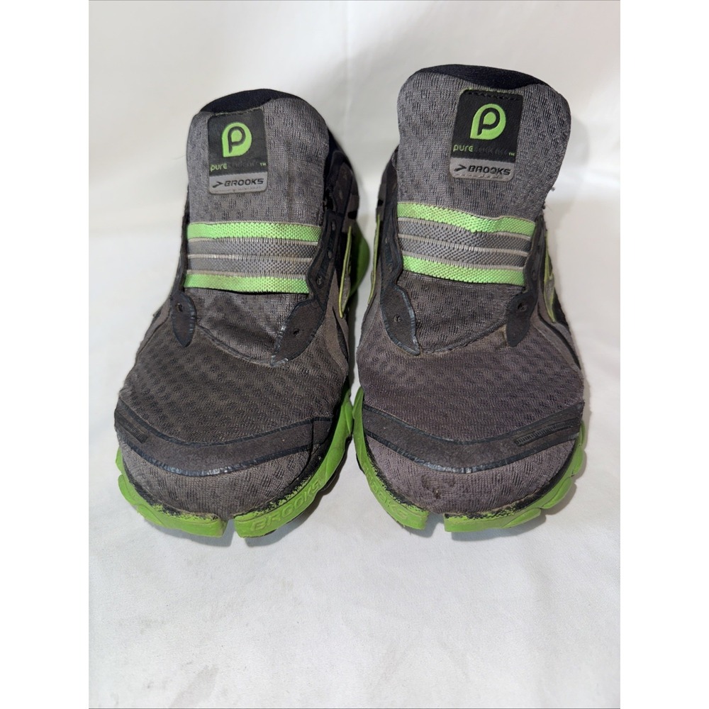 Brooks Pure Cadence Gray‎ Green Athletic Shoes Sneakers 1101101D085 Size 8 - Picture 2 of 8